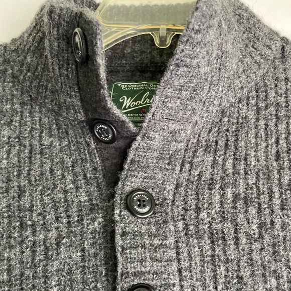 Woolrich mens gray wool blend sweater. SZ M - Picture 2 of 9